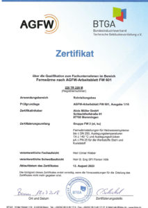 AGFW Zertifikat