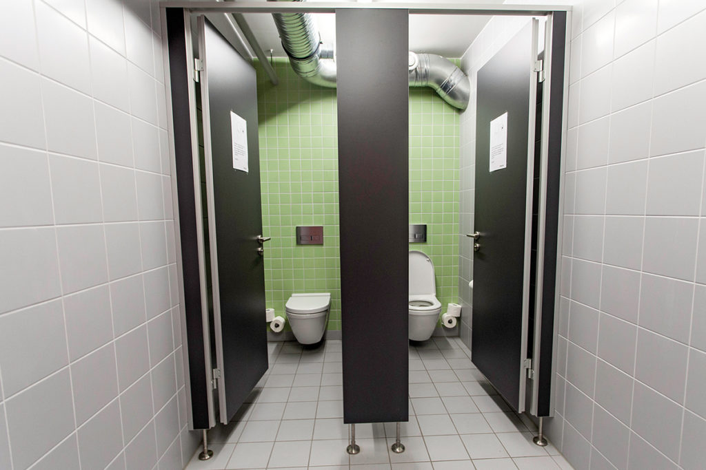 Sanitary facilities for business clients