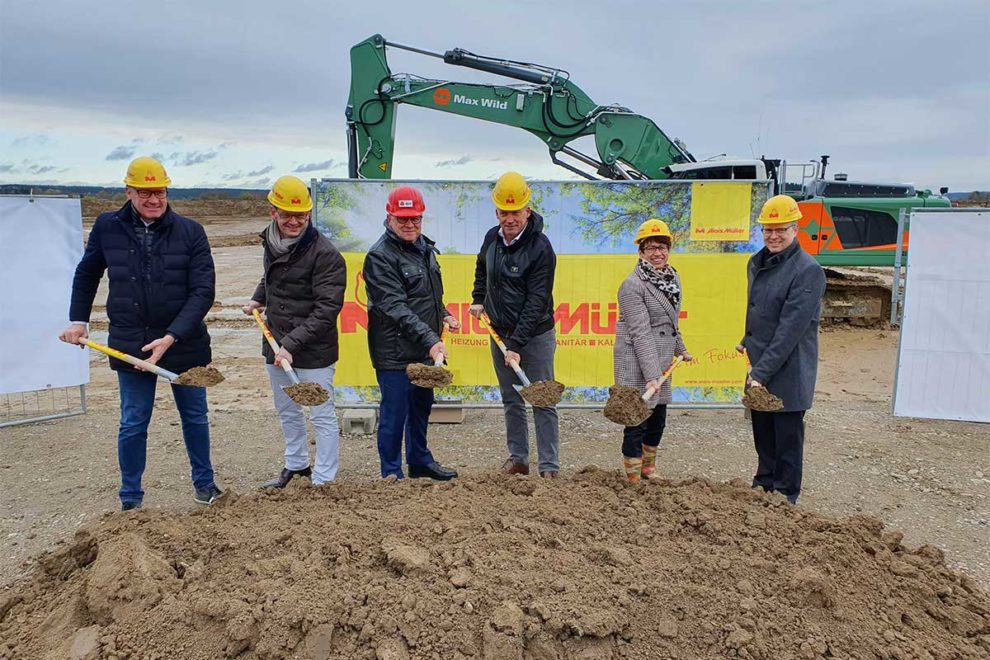 Spatenstich DPD Depot Spatenstich DPD-Depot in Holzgünz