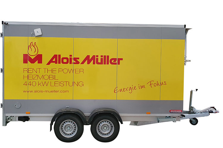 Mobile heating on the trailer