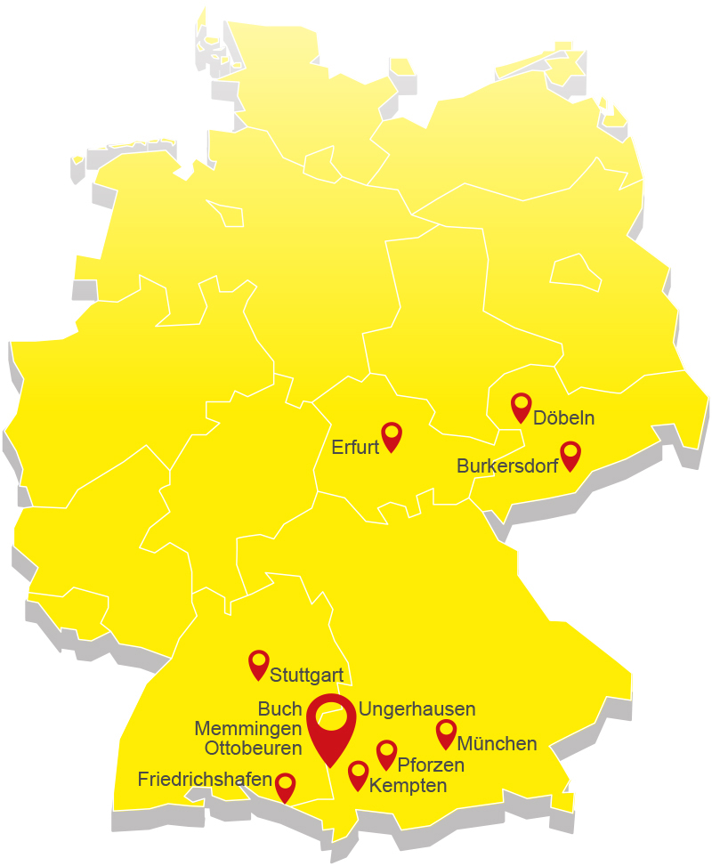 Standorte Müller in Deutschland