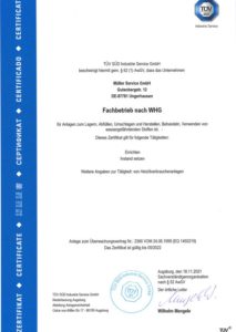 TÜV Zertifikat - Fachbetrieb nach WHG