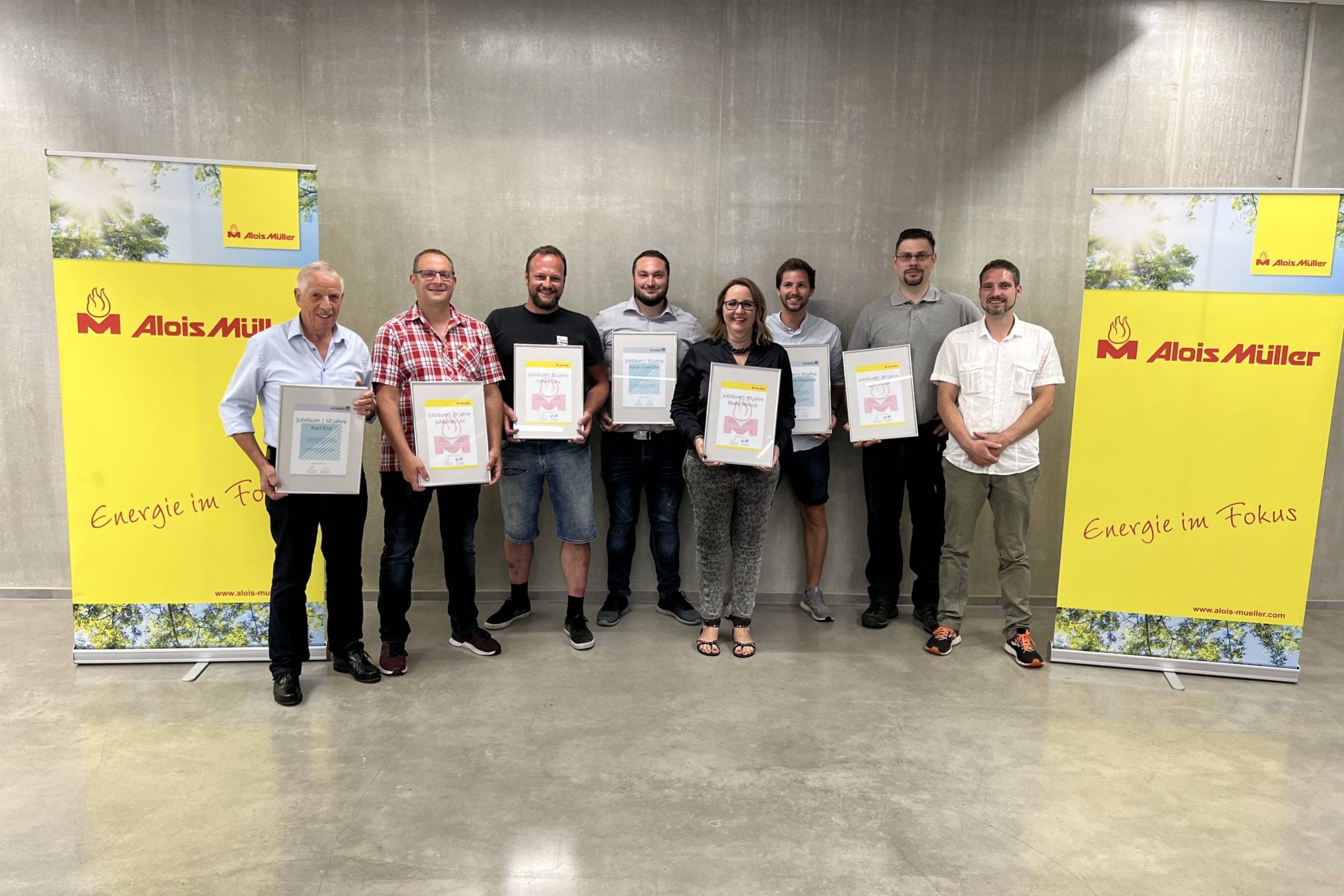 Jubilare 2022 der Alois-Müller-Gruppe Jubilare 2022 der Alois-Müller-Gruppe