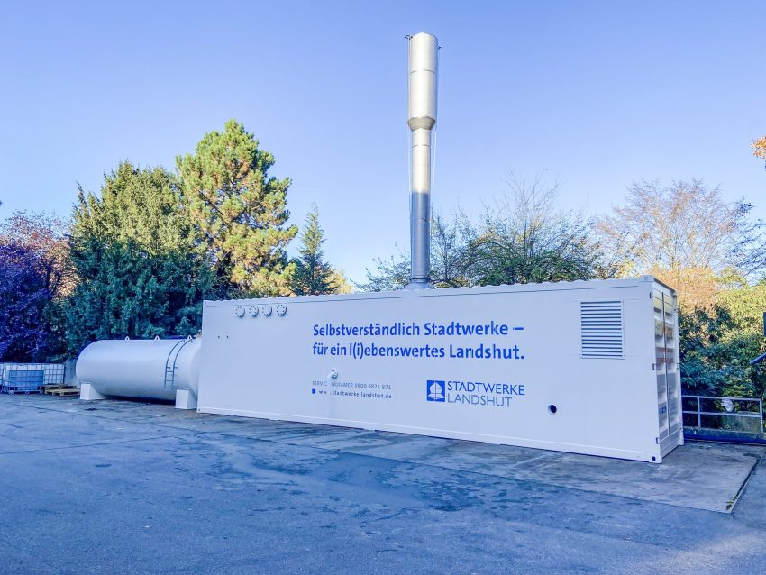 Mobiler Heizcontainer für die Stadtwerke Landshut