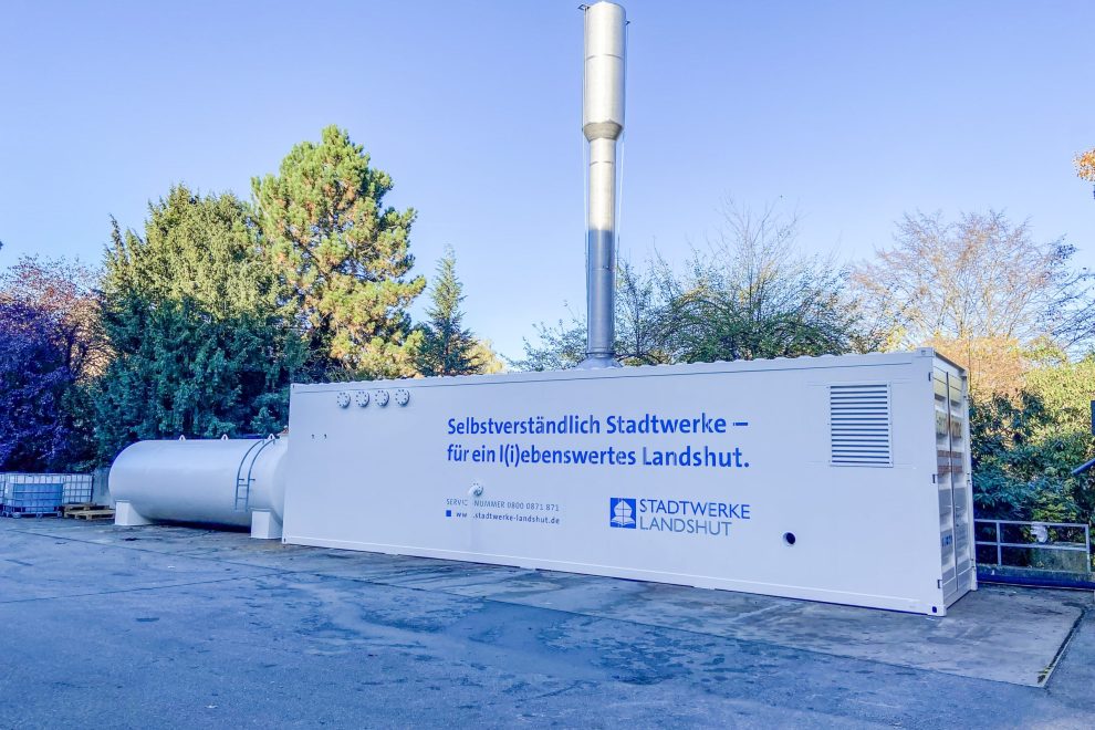 Mobiler Heizcontainer für die Stadtwerke Landshut