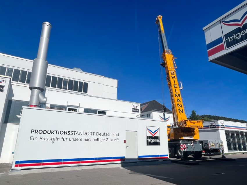 Mobile Dampfkesselanlage für TRIGEMA in Burladingen