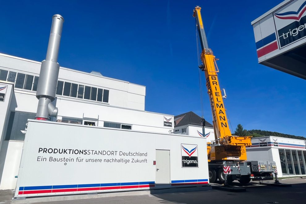 Mobile Dampfkesselanlage für TRIGEMA in Burladingen